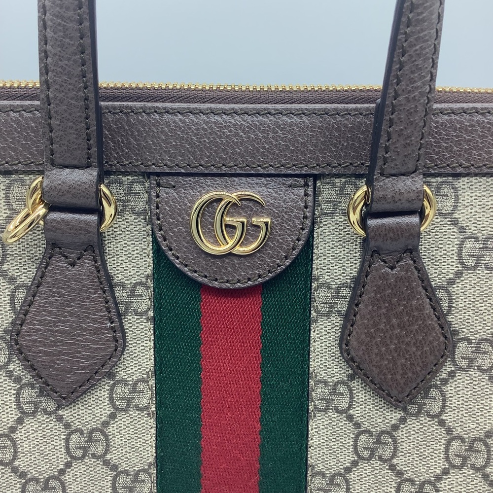 GUCCI OPHIDIA GG MEDIUM TOTE BAG - Picture 10 of 14